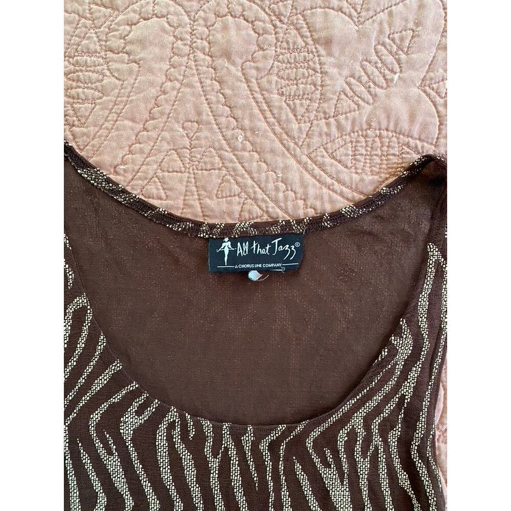 Vintage Dress Zebra Brown - Picture 2 of 5